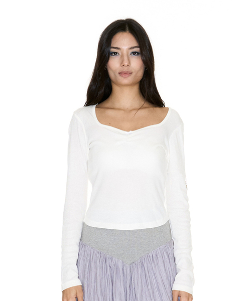 SETSETSET(セットセットセット)の「HERAT NECK T-SHIRT WITH SEASHELL WHITE(Tシャツ/カットソー・レディース・その他・FREE)」の2枚目の写真