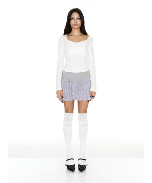 SETSETSET(セットセットセット)の「HERAT NECK T-SHIRT WITH SEASHELL WHITE(Tシャツ/カットソー・レディース・その他・FREE)」の3枚目の写真