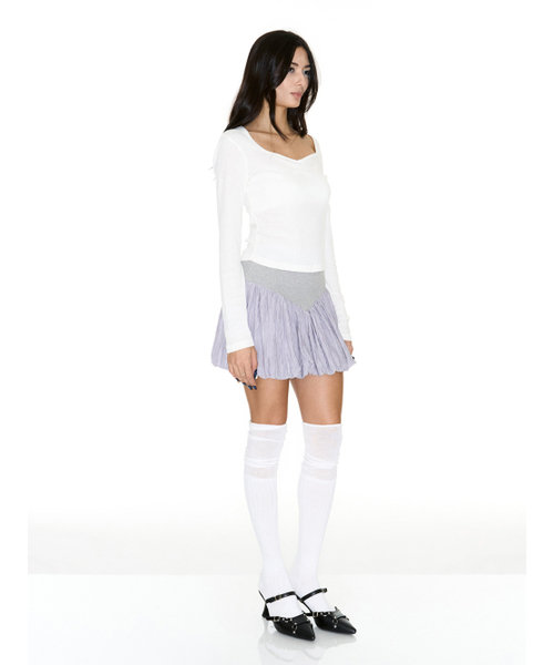 SETSETSET(セットセットセット)の「HERAT NECK T-SHIRT WITH SEASHELL WHITE(Tシャツ/カットソー・レディース・その他・FREE)」の7枚目の写真