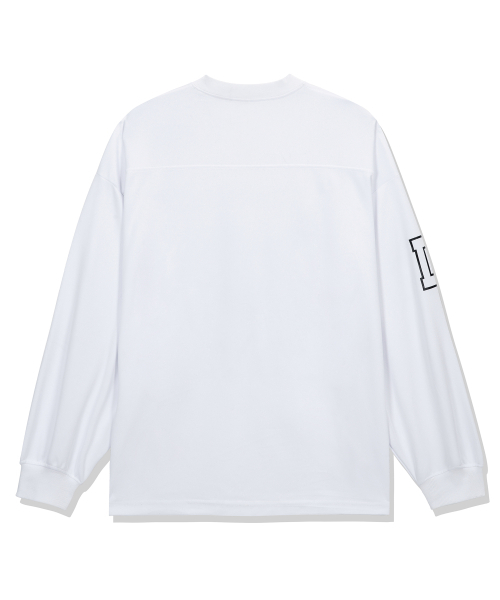 DRIX(ドリックス)の「ラグビーオーバーサイズジャージロングスリーブ_ホワイト(Tシャツ/カットソー・メンズ・その他・MEDIUM/LARGE/X-LARGE/XX-LARGE)」の4枚目の写真