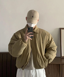 NUS（ナス）の「YEI Logo Padding Jacket (beige)（ダウンジャケット/コート）」
