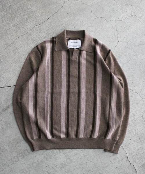 THE INOUE BROTHERS(ザイノウエブラザーズ)の「THE INOUE BROTHERS / ザ イノウエブラザーズ Collar Neck Sweater(ニット/セーター・メンズ・ベージュ系その他/カーキ・MEDIUM/LARGE)」の16枚目の写真