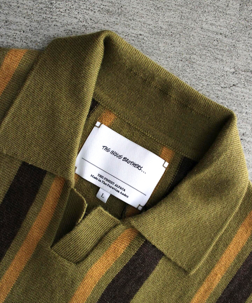 THE INOUE BROTHERS(ザイノウエブラザーズ)の「THE INOUE BROTHERS / ザ イノウエブラザーズ Collar Neck Sweater(ニット/セーター・メンズ・ベージュ系その他/カーキ・MEDIUM/LARGE)」の14枚目の写真