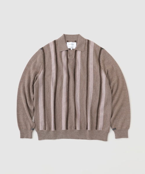 THE INOUE BROTHERS(ザイノウエブラザーズ)の「THE INOUE BROTHERS / ザ イノウエブラザーズ Collar Neck Sweater(ニット/セーター・メンズ・ベージュ系その他/カーキ・MEDIUM/LARGE)」の9枚目の写真