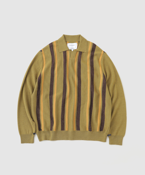 THE INOUE BROTHERS(ザイノウエブラザーズ)の「THE INOUE BROTHERS / ザ イノウエブラザーズ Collar Neck Sweater(ニット/セーター・メンズ・ベージュ系その他/カーキ・MEDIUM/LARGE)」の8枚目の写真