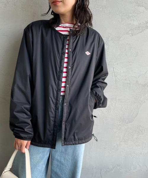 DANTON ダントン　インサレーション ノーカラージャケット DANTON/ダントン] ナイロンタフタ インサレーションノーカラー