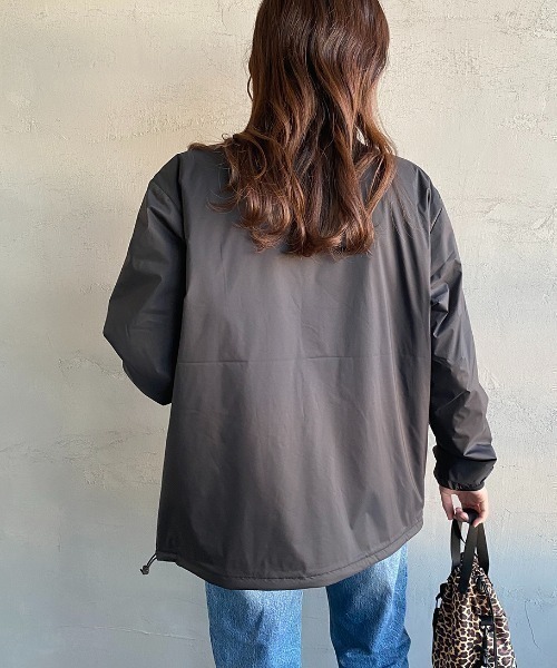 DANTON（ダントン）の「[DANTON/ダントン] ナイロンタフタ インサレーションノーカラージャケット（ノーカラージャケット・レディース・ブラック/グレイッシュベージュ・M/L/XL）」の18枚目の写真