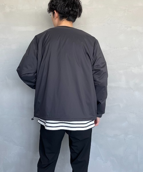 DANTONインサレーション ノーカラー中綿　ナイロンジャケット DANTON｜インサレーション カラーレスジャケット - AIDA general store