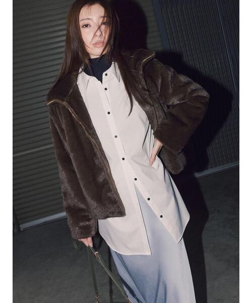 Te chichi(テチチ)の「【宮本茉由着用】ピンタックフレアカフスシャツ(シャツ/ブラウス・レディース・オフホワイト/サックスブルー・F)」の5枚目の写真