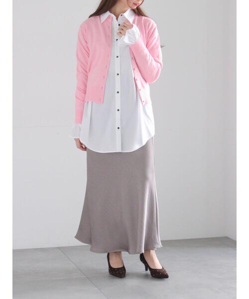 Te chichi(テチチ)の「【宮本茉由着用】ピンタックフレアカフスシャツ(シャツ/ブラウス・レディース・オフホワイト/サックスブルー・F)」の11枚目の写真