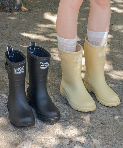 SHOEHI(シューハイ)の「ロザリベルトミドルレインブーツ(2Colors)_R0011(レインシューズ・レディース・ブラック/イエロー・23cm/23.5cm/24cm/24.5cm/25cm/25.5cm)」の3枚目の写真