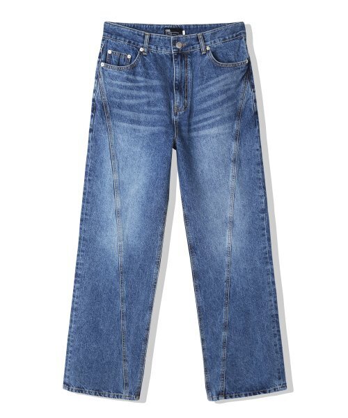 KND(ケイエヌディ)の「ワイドフィットダイアグナルアークウォッシュデニム(デニムパンツ・メンズ・その他・1(S)/2(M)/3(L))」の4枚目の写真