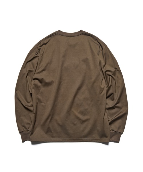 SOPHNET.（ソフネット）の「LUSTER COTTON ESSENTIAL L/S TEE（Tシャツ/カットソー・メンズ・ブラウン/ホワイト/ブラック・1/2/3/4/5）」の6枚目の写真