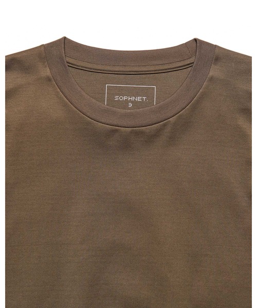 SOPHNET.（ソフネット）の「LUSTER COTTON ESSENTIAL L/S TEE（Tシャツ/カットソー・メンズ・ブラウン/ホワイト/ブラック・1/2/3/4/5）」の7枚目の写真