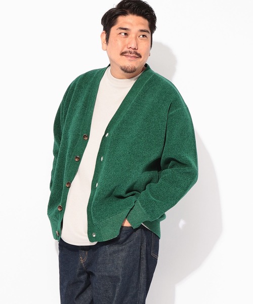 B&T CLUB(ビーティークラブ)の「B&T CLUB (ビーアンドティークラブ) Wフェイス モール カーディガン(カーディガン/ボレロ・メンズ・ブラック/グリーン/ブラウン・4L/3L/5L)」の17枚目の写真