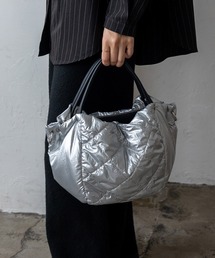 shoulder bag／キルティングシルバー Amazon.co.jp: 韓国 キルティング シルバー レディース トートバッグ