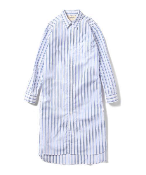 BEAMS BOY（ビームスボーイ）の「BEAMS BOY / タイプライター レギュラー ワンピース（シャツワンピース・レディース・ホワイト/ブルー/ネイビー・ONE SIZE）」の19枚目の写真
