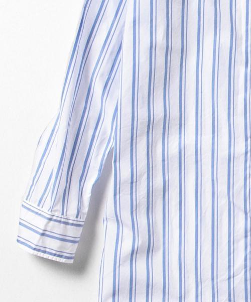 BEAMS BOY（ビームスボーイ）の「BEAMS BOY / タイプライター レギュラー ワンピース（シャツワンピース・レディース・ホワイト/ブルー/ネイビー・ONE SIZE）」の17枚目の写真