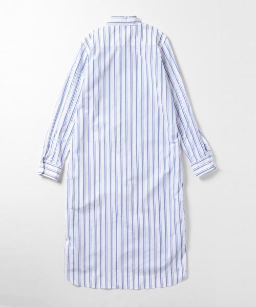 BEAMS BOY（ビームスボーイ）の「BEAMS BOY / タイプライター レギュラー ワンピース（シャツワンピース・レディース・ホワイト/ブルー/ネイビー・ONE SIZE）」の13枚目の写真