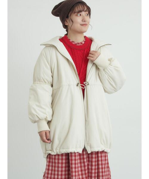 セール】【リバーシブル】キャンディースリーブ中綿コート（ブルゾン