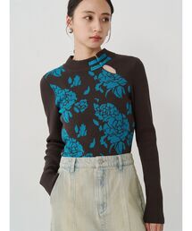 MURUA | チャイナリブニット(ニット/セーター)