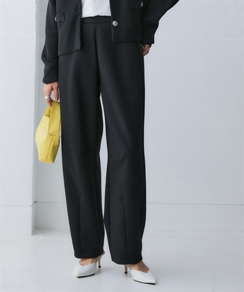 nissen(ニッセン)の「なめらかポンチ素材バレルレッグパンツ(セットアップ可能)<大きいサイズ有>(その他パンツ・レディース・チャコールグレー/ダークグリーン/モカ/ブラック・LL/L/M/S/3L)」の7枚目の写真