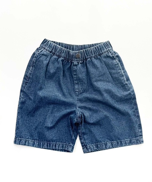 SHISKY(シスキー)の「ケミカルウォッシュ デニム ハーフパンツ(デニムパンツ・キッズ・ブルー/ブラック・110/120/130/140/150/160)」の4枚目の写真