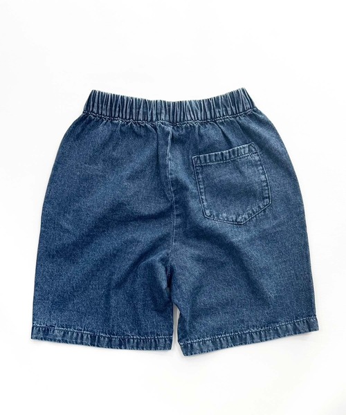 SHISKY(シスキー)の「ケミカルウォッシュ デニム ハーフパンツ(デニムパンツ・キッズ・ブルー/ブラック・110/120/130/140/150/160)」の5枚目の写真