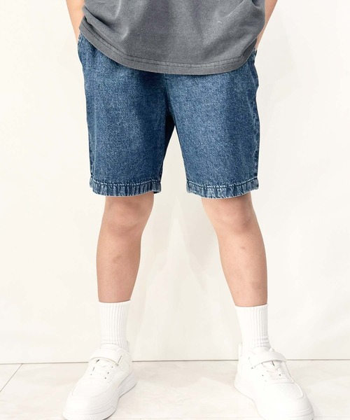 SHISKY(シスキー)の「ケミカルウォッシュ デニム ハーフパンツ(デニムパンツ・キッズ・ブルー/ブラック・110/120/130/140/150/160)」の10枚目の写真