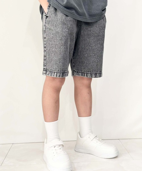 SHISKY(シスキー)の「ケミカルウォッシュ デニム ハーフパンツ(デニムパンツ・キッズ・ブルー/ブラック・110/120/130/140/150/160)」の20枚目の写真