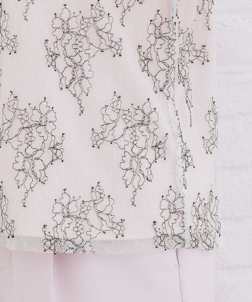 index(インデックス)の「フリルハイネックレーストップス【洗濯機OK】(シャツ/ブラウス・レディース・オフホワイト/ブラック/ベージュ系その他7・42/40/38/36)」の22枚目の写真