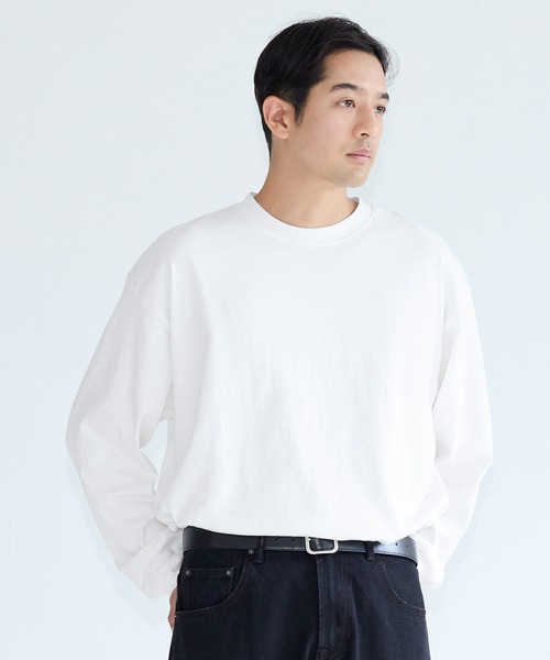 coca(coca)(コカ)の「ベーシックヘビーウェイトロンT(Tシャツ/カットソー・メンズ・ライトグレー/ブラック/ホワイト/ライトベージュ・M/XL/L/S)」の2枚目の写真