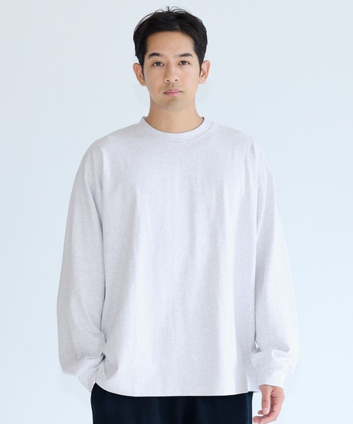 coca(coca)(コカ)の「ベーシックヘビーウェイトロンT(Tシャツ/カットソー・メンズ・ライトグレー/ブラック/ホワイト/ライトベージュ・M/XL/L/S)」の1枚目の写真