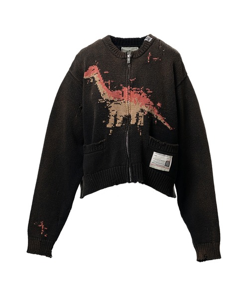 セール】Dinosaur Jacquard Knit Cardigan（カーディガン/ボレロ