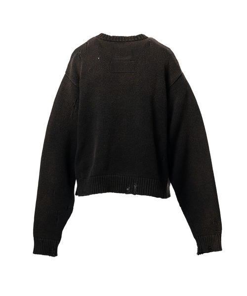 Maison MIHARA YASUHIRO(メゾンミハラヤスヒロ)の「Dinosaur Jacquard Knit Cardigan(カーディガン/ボレロ・レディース・ブラック/ベージュ・36/38)」の3枚目の写真