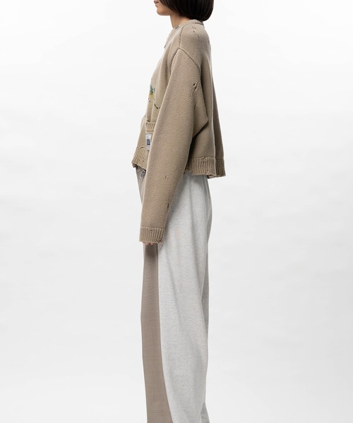 Maison MIHARA YASUHIRO(メゾンミハラヤスヒロ)の「Dinosaur Jacquard Knit Cardigan(カーディガン/ボレロ・レディース・ブラック/ベージュ・36/38)」の13枚目の写真