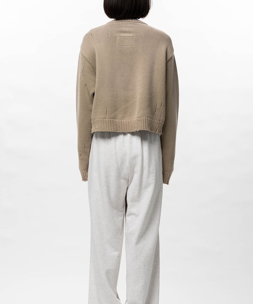 Maison MIHARA YASUHIRO(メゾンミハラヤスヒロ)の「Dinosaur Jacquard Knit Cardigan(カーディガン/ボレロ・レディース・ブラック/ベージュ・36/38)」の14枚目の写真
