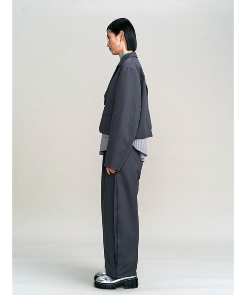 UN3D.(アンスリード)の「SIDE PLEATS PANTS / サイドプリーツパンツ(その他パンツ・レディース・ブラック/グレー・36/38)」の6枚目の写真
