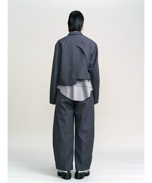 UN3D.(アンスリード)の「SIDE PLEATS PANTS / サイドプリーツパンツ(その他パンツ・レディース・ブラック/グレー・36/38)」の7枚目の写真