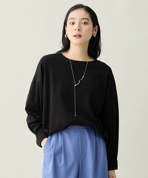 ANY(エニィ)の「タックスリーブプルオーバー(Tシャツ/カットソー・レディース・ホワイト系/ピンク系/ブラック系/ダルブルー系/ライトグレー系・X-LARGE)」の2枚目の写真