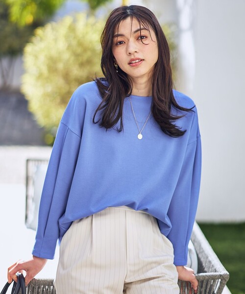 ANY(エニィ)の「タックスリーブプルオーバー(Tシャツ/カットソー・レディース・ホワイト系/ピンク系/ブラック系/ダルブルー系/ライトグレー系・X-LARGE)」の4枚目の写真