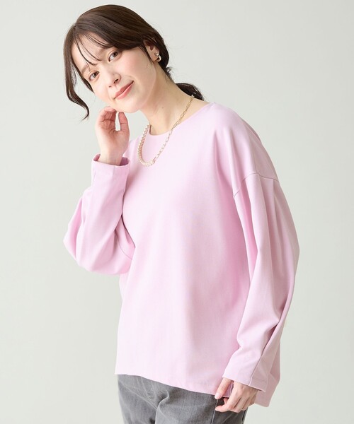 ANY(エニィ)の「タックスリーブプルオーバー(Tシャツ/カットソー・レディース・ホワイト系/ピンク系/ブラック系/ダルブルー系/ライトグレー系・X-LARGE)」の5枚目の写真