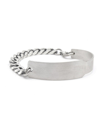 ODDCOLLET（オッドコレット）の「[SILVER925]ID plate half chain (L)（ブレスレット）」
