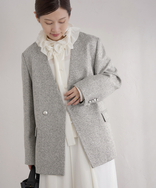 IENA（イエナ）｜ノーカラージャケット一覧 - WEAR