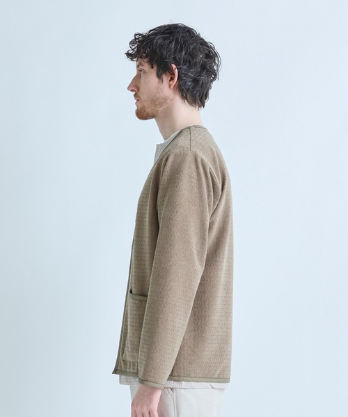 MEN'S BIGI(メンズビギ)の「シアーメッシュスエード ジップカーディガン<通気性><ストレッチ>(カーディガン/ボレロ・メンズ・ベージュ/ブラック・03/02)」の17枚目の写真