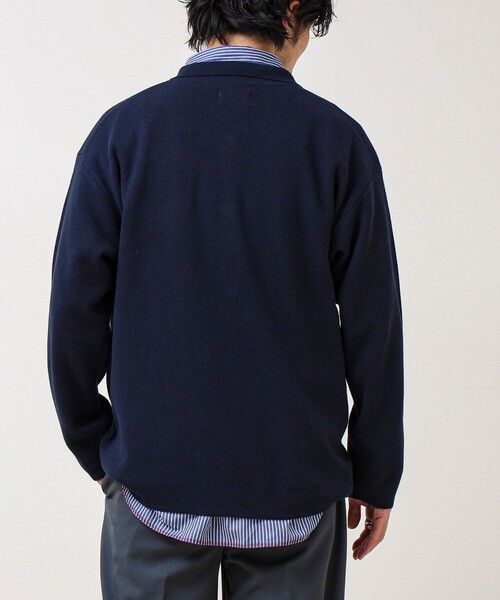 GLOSTER（グロスター）の「【品よく羽織れる】COACH KNITカーデ（カーディガン/ボレロ・メンズ・ベージュ/ブラック/ダークネイビー・S/M/L）」の8枚目の写真