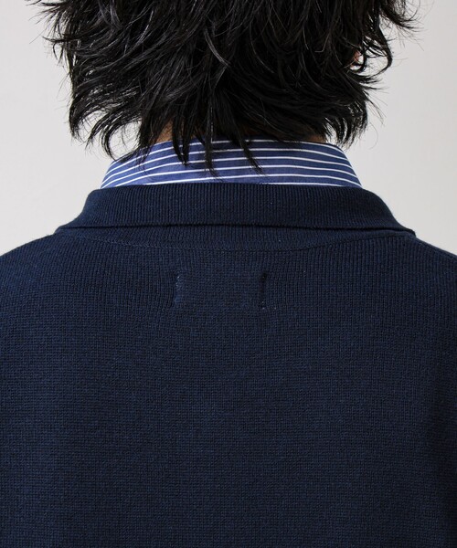 GLOSTER（グロスター）の「【品よく羽織れる】COACH KNITカーデ（カーディガン/ボレロ・メンズ・ベージュ/ブラック/ダークネイビー・S/M/L）」の14枚目の写真