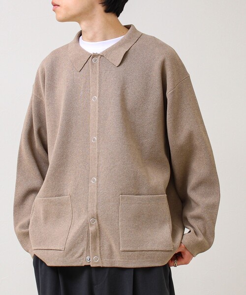GLOSTER（グロスター）の「【品よく羽織れる】COACH KNITカーデ（カーディガン/ボレロ・メンズ・ベージュ/ブラック/ダークネイビー・S/M/L）」の20枚目の写真