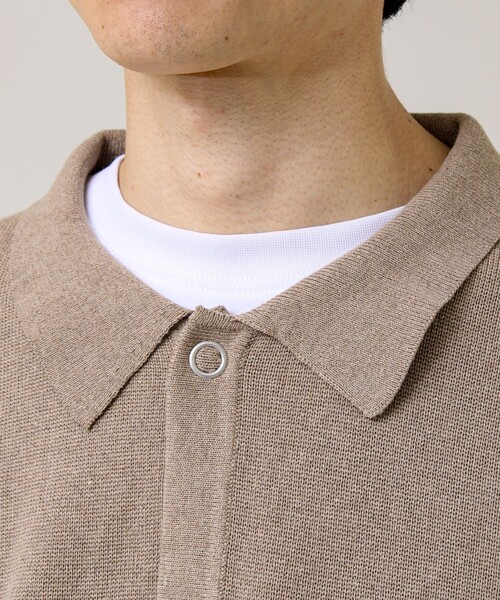 GLOSTER（グロスター）の「【品よく羽織れる】COACH KNITカーデ（カーディガン/ボレロ・メンズ・ベージュ/ブラック/ダークネイビー・S/M/L）」の21枚目の写真
