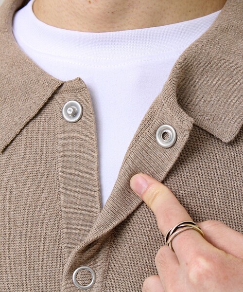 GLOSTER（グロスター）の「【品よく羽織れる】COACH KNITカーデ（カーディガン/ボレロ・メンズ・ベージュ/ブラック/ダークネイビー・S/M/L）」の22枚目の写真